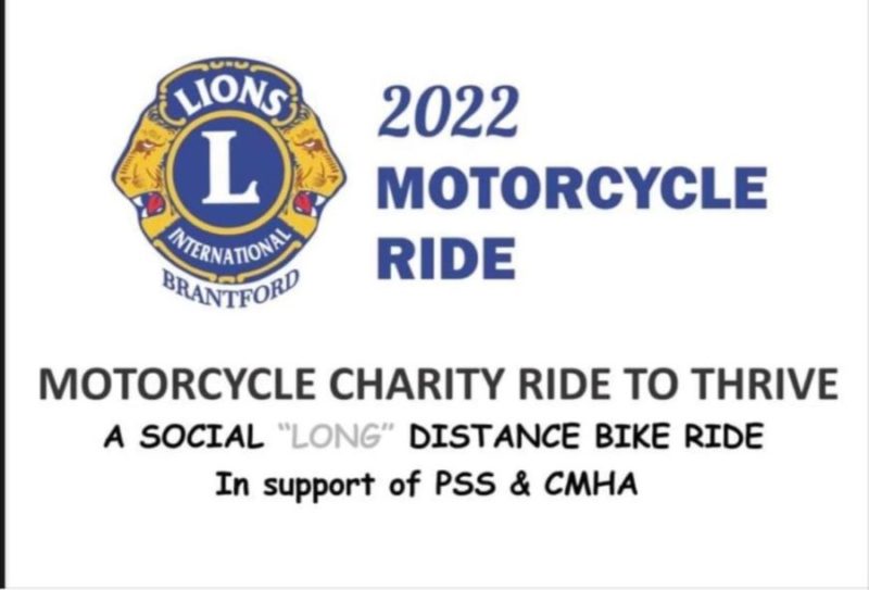 Ride to Thrive Motorcycle Charity Ride, Saturday, August 13, 2022