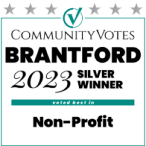 Winner, Silver in Best Non Profit Category Brantford Community Votes