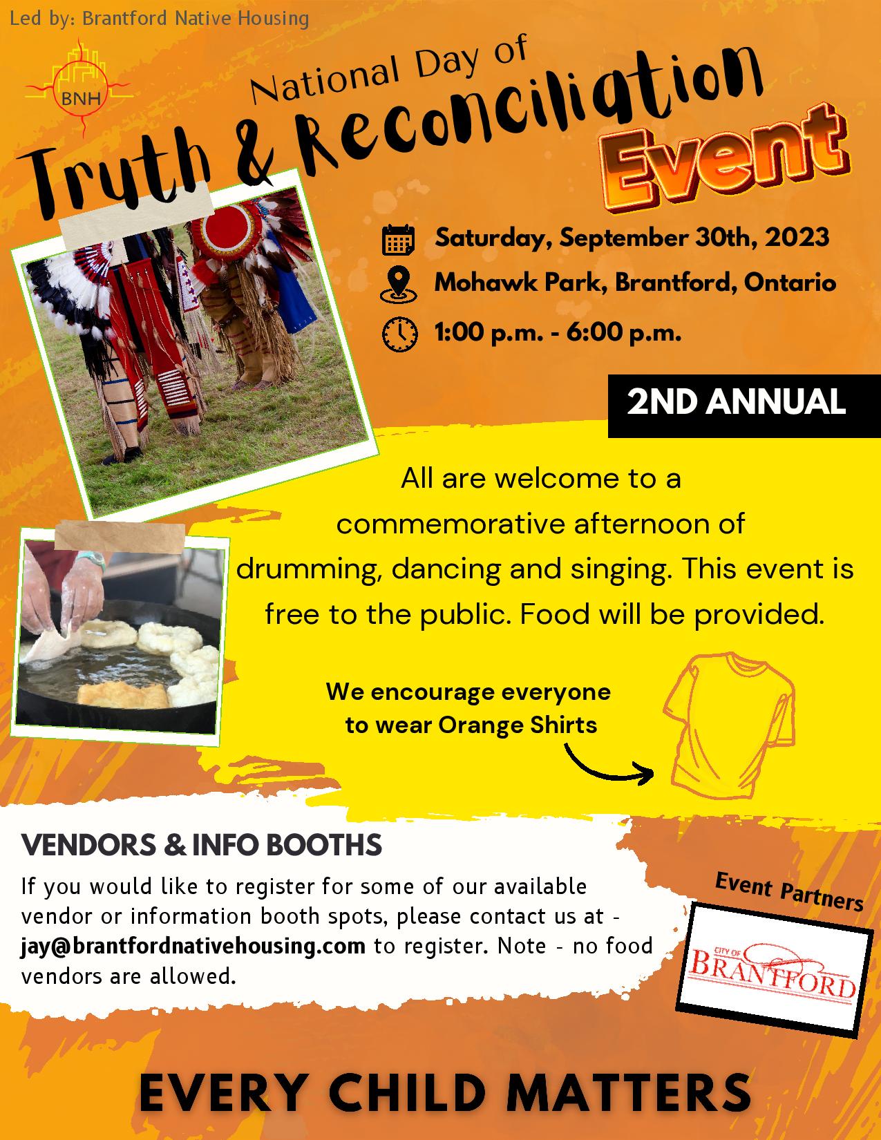 National Truth and Reconciliation Day event, September 30 - CMHA Brant ...